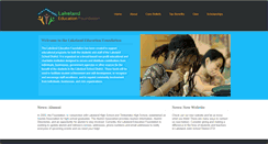 Desktop Screenshot of lakelandfoundation.org